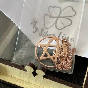 Rose Gold Heartgram HIM Necklace My Silver Line